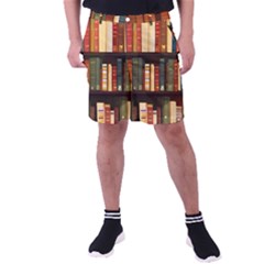 Books Bookshelves Library Fantasy Apothecary Book Nook Literature Study Men s Pocket Shorts by Grandong
