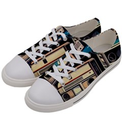 Radios Tech Technology Music Vintage Antique Old Men s Low Top Canvas Sneakers by Grandong