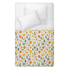 Background Pattern Flowers Leaves Autumn Fall Colorful Leaves Foliage Duvet Cover (single Size)