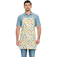 Background Pattern Flowers Leaves Autumn Fall Colorful Leaves Foliage Kitchen Apron by Maspions