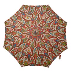 Vintage Pattern Fabric Floral Flowers European Nature Hook Handle Umbrellas (small)