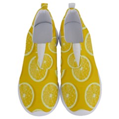 Lemon Fruits Slice Seamless Pattern No Lace Lightweight Shoes by Apen