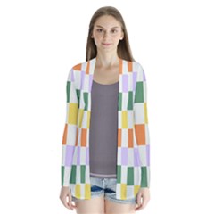 Board Pictures Chess Background Drape Collar Cardigan by Maspions