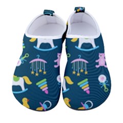 Cute Babies Toys Seamless Pattern Men s Sock-style Water Shoes by Apen