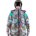 Boy Astronaut Cotton Candy Childhood Fantasy Tale Literature Planet Universe Kawaii Nature Cute Clou Women s Zip Ski and Snowboard Waterproof Breathable Jacket View1