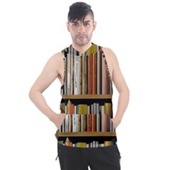 Book Nook Books Bookshelves Comfortable Cozy Literature Library Study Reading Reader Reading Nook Ro Men s Sleeveless Hoodie by Maspions