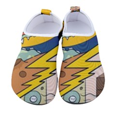 Astronaut Moon Monsters Spaceship Universe Space Cosmos Men s Sock-style Water Shoes by Maspions