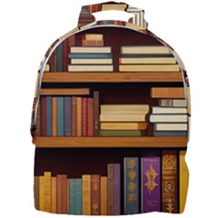 Book Nook Books Bookshelves Comfortable Cozy Literature Library Study Reading Room Fiction Entertain Mini Full Print Backpack