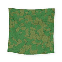 Vectors Leaves Background Plant Square Tapestry (small)