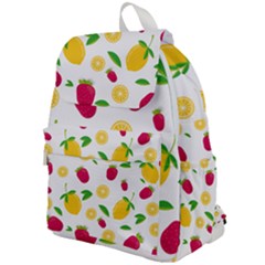 Strawberry Lemons Fruit Top Flap Backpack by Askadina