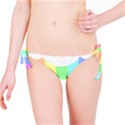 Rainbow Cloud Background Pastel Template Multi Coloured Abstract Bikini Bottoms View1