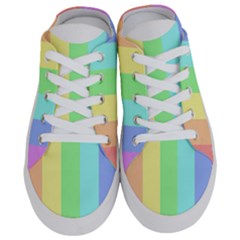 Rainbow Cloud Background Pastel Template Multi Coloured Abstract Half Slippers by Maspions