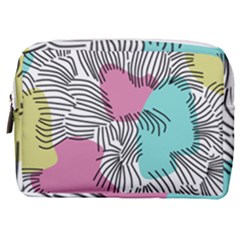 Lines Line Art Pastel Abstract Multicoloured Surfaces Art Make Up Pouch (medium)