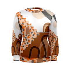 Bohemian Digital Minimalist Boho Style Geometric Abstract Art Women s Sweatshirt by Maspions