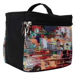 Digital Computer Technology Office Information Modern Media Web Connection Art Creatively Colorful C Make Up Travel Bag (small) by Maspions