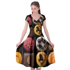 Chocolate Candy Candy Box Gift Cashier Decoration Chocolatier Art Handmade Food Cooking Cap Sleeve Wrap Front Dress by Maspions