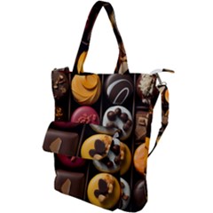 Chocolate Candy Candy Box Gift Cashier Decoration Chocolatier Art Handmade Food Cooking Shoulder Tote Bag by Maspions