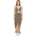 Abstract Texture, Retro Backgrounds Sleeveless Tie Ankle Chiffon Jumpsuit View1