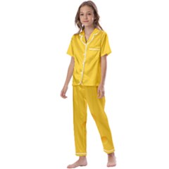 Cheese Texture, Yellow Backgronds, Food Textures, Slices Of Cheese Kids  Satin Short Sleeve Pajamas Set by nateshop