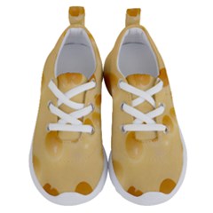 Cheese Texture, Yellow Cheese Background Running Shoes by nateshop