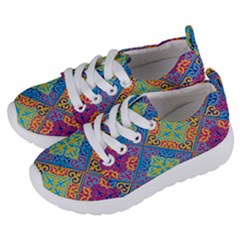 Colorful Floral Ornament, Floral Patterns Kids  Lightweight Sports Shoes by nateshop