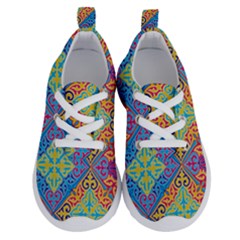 Colorful Floral Ornament, Floral Patterns Running Shoes by nateshop