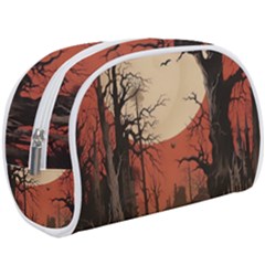 Comic Gothic Macabre Vampire Haunted Red Sky Make Up Case (large)