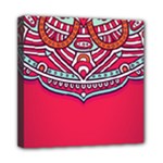 Mandala red Mini Canvas 8  x 8  (Stretched)