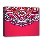 Mandala red Deluxe Canvas 20  x 16  (Stretched)