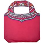 Mandala red Foldable Grocery Recycle Bag
