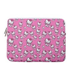 Hello Kitty Pattern, Hello Kitty, Child 13  Vertical Laptop Sleeve Case With Pocket