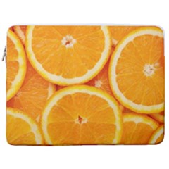 Oranges Textures, Close-up, Tropical Fruits, Citrus Fruits, Fruits 17  Vertical Laptop Sleeve Case With Pocket by nateshop