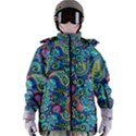 Patterns, Green Background, Texture Women s Zip Ski and Snowboard Waterproof Breathable Jacket View1