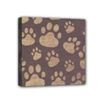 Paws Patterns, Creative, Footprints Patterns Mini Canvas 4  x 4  (Stretched)