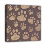 Paws Patterns, Creative, Footprints Patterns Mini Canvas 8  x 8  (Stretched)