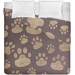 Paws Patterns, Creative, Footprints Patterns Duvet Cover Double Side (King Size)
