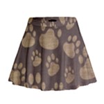 Paws Patterns, Creative, Footprints Patterns Mini Flare Skirt