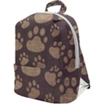 Paws Patterns, Creative, Footprints Patterns Zip Up Backpack