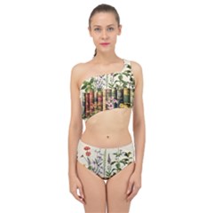 Books Flowers Book Flower Flora Floral Spliced Up Two Piece Swimsuit