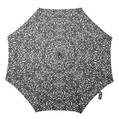 Monochrome Maze Design Print Hook Handle Umbrellas (large) by dflcprintsclothing