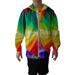 Bring Colors To Your Day Kids  Hooded Windbreaker by elizah032470