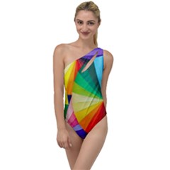 Bring Colors To Your Day To One Side Swimsuit by elizah032470