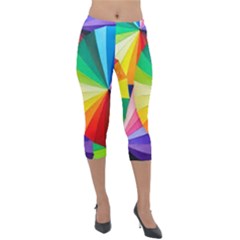 Bring Colors To Your Day Lightweight Velour Capri Leggings  by elizah032470