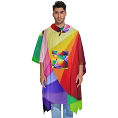 Bring Colors To Your Day Men s Hooded Rain Ponchos by elizah032470