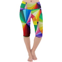 Bring Colors To Your Day Lightweight Velour Cropped Yoga Leggings by elizah032470