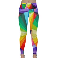 Bring Colors To Your Day Lightweight Velour Classic Yoga Leggings by elizah032470