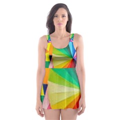 Bring Colors To Your Day Skater Dress Swimsuit by elizah032470