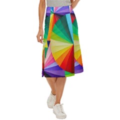 Bring Colors To Your Day Midi Panel Skirt by elizah032470