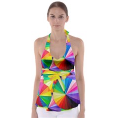 Bring Colors To Your Day Tie Back Tankini Top by elizah032470