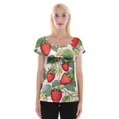 Strawberry-fruits Cap Sleeve Top